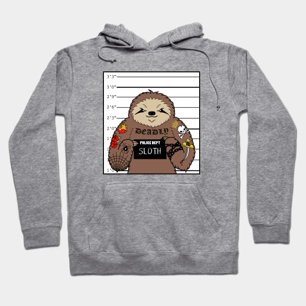 Prison Sloth Hoodie by SlothgirlArt